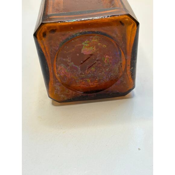 Antique Paine's Celery Compound Tonic Glass Bottle Amber Brown Empty 1800s 10 in - Picture 5 of 6